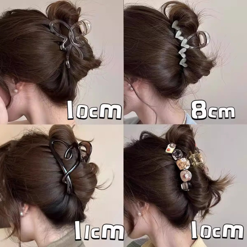 女性用ヘアピン、高級感のある韓国東大門と同じスタイルのヘアピン、後頭部のシャーククリップ、女性用ヘアアクセサリー|undefined