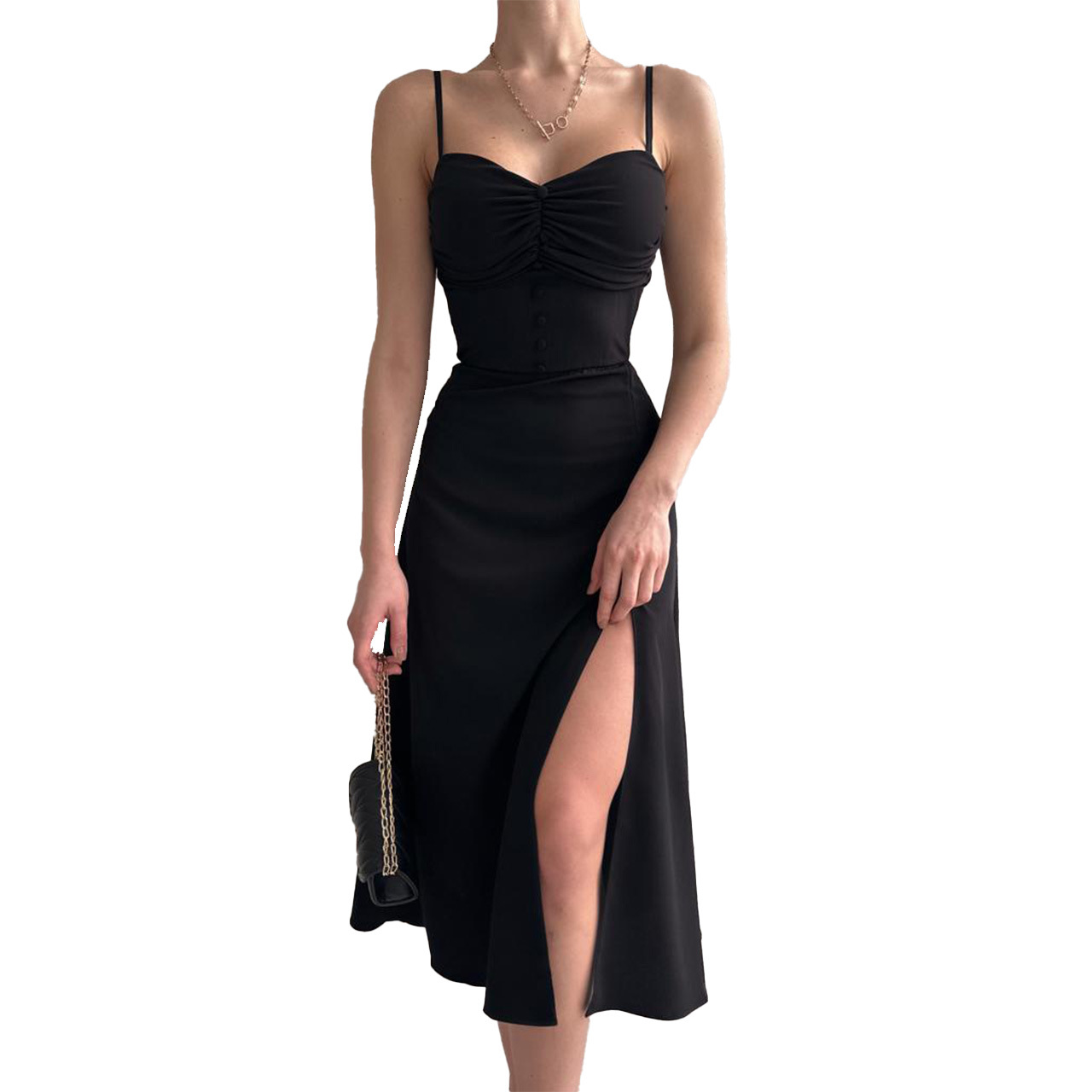 23 Summer New Trendy Waist Strap Dress 23048_senzul.com