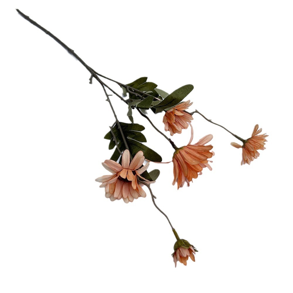 Simulación de flores de crisantemo, crisantemo de otoño, decoración de bodas, hogar, fotografía, decoración de mesa_voghion.com