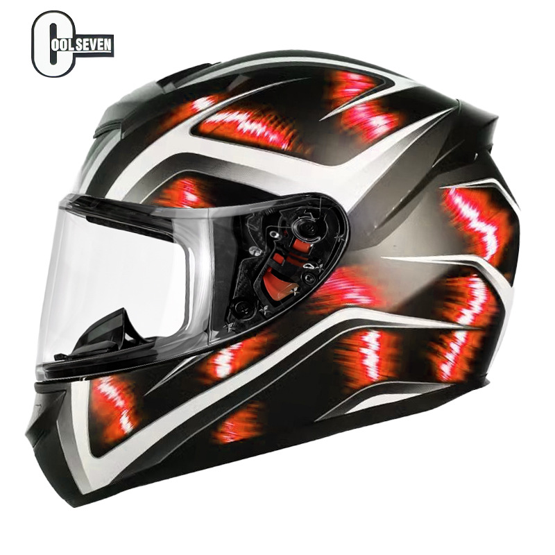 Casco de motocicleta Casco de motocicleta Casco completo para hombres y mujeres Four Seasons Fábrica general Comercio exterior Casco de seguridad DOT Estándar nacional Clase A Certificación 3C