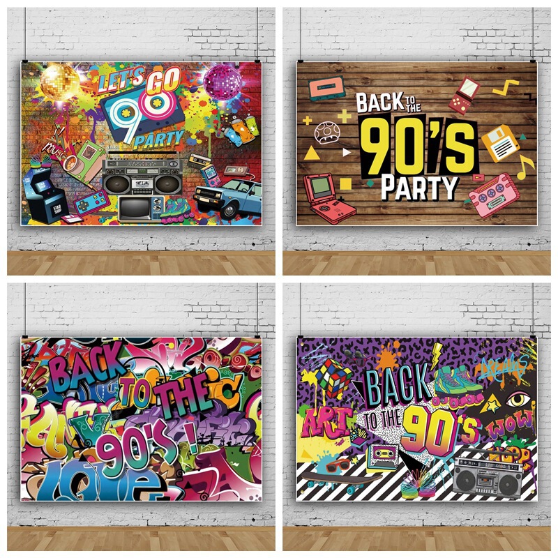 Back to the 90S Tape Radio New Style Photo Material Photography Background Cloth Studio Props