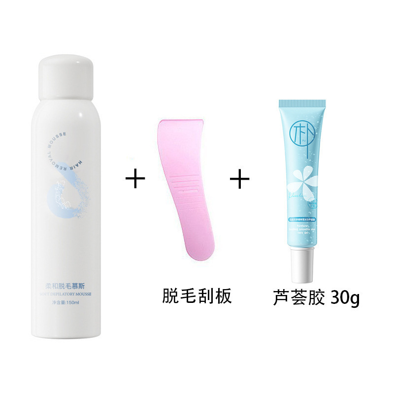 Crema depilatoria suave e indolora caja de cuerpo completo para el hogar para eliminar el vello de las axilas, el vello de las piernas, la depilación de las manos, la mousse en spray al por mayor