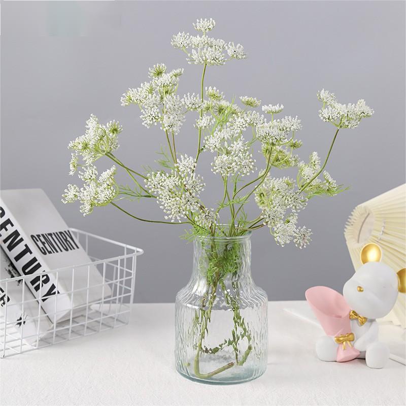 Artificial flower lace flower wedding venue layout hotel decoration fake flower photography props snow bead bouquet factory wholesale