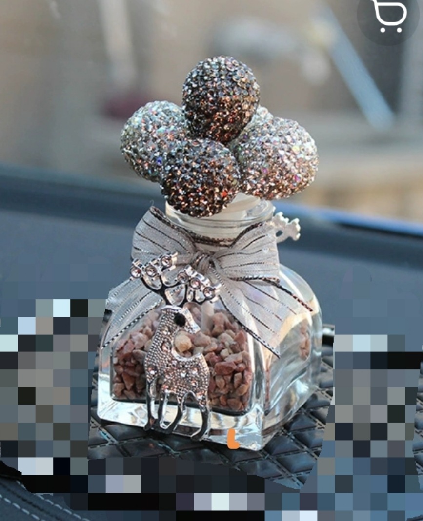 Diamantes de cerámica roja creativa adornos de automóviles de ciervo adornos de automóviles de automóviles adornos de automóviles de plumas diosas