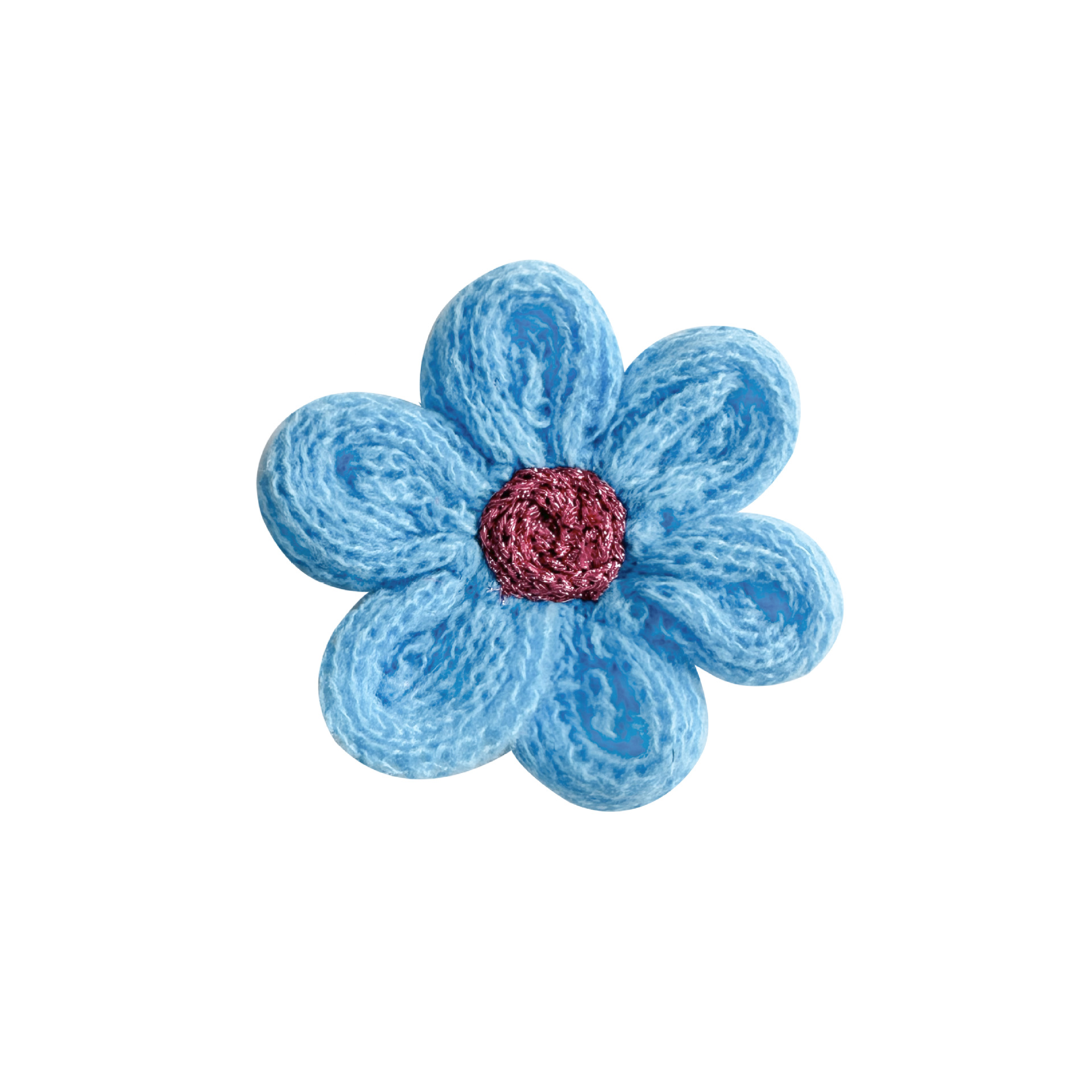Flor de feltro de mano adorable ropa infantil accesorios flores suéter de invierno suéter de lana hecha a mano flores