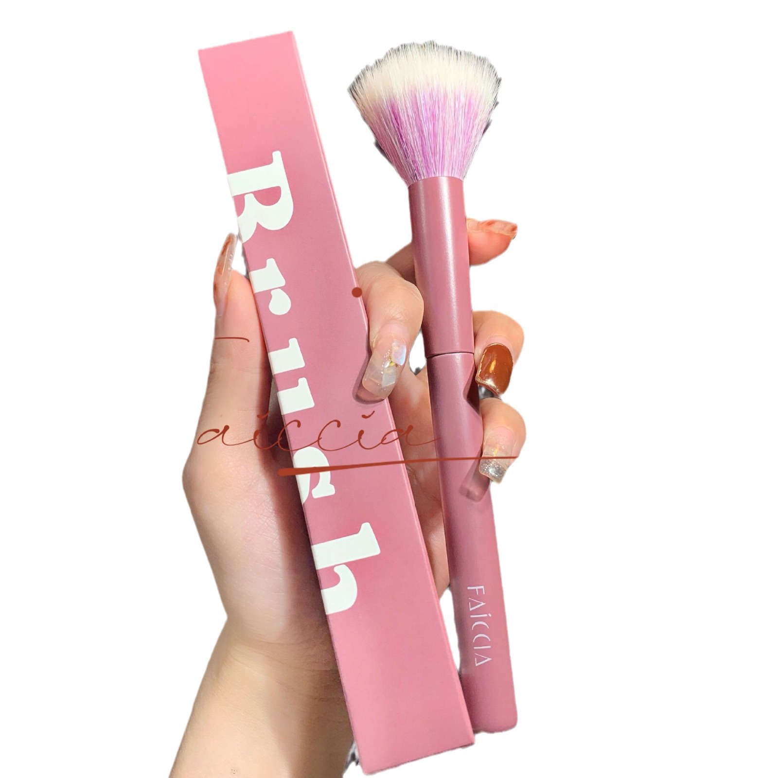 ¡Cepille el techo! Faiccia Feixi cepillo de color de punto cepillo de rubor de lana si parece que no hay un sentimiento de puro deseo