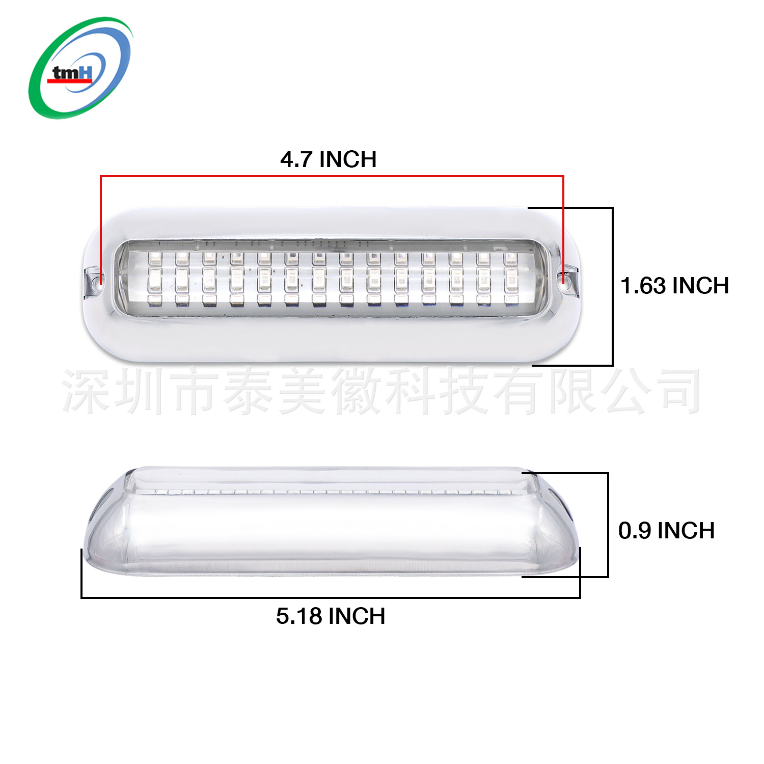 42LED luz subacuática 10-30v luz blanca luz azul luz amarilla impermeable del acero inoxidable del barco del yate 42LED