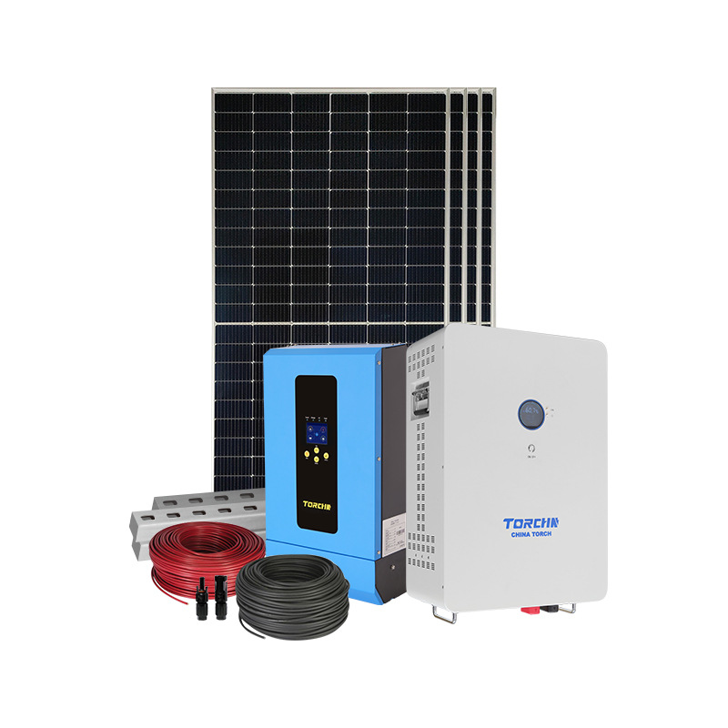 Sistema de generación de energía solar doméstico 220v conjunto de generación de energía fotovoltaica fuera de la red generador solar pequeño