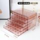 Five-layer large-capacity glass red [120 pcs] grid