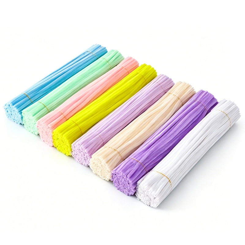 Paquete de material de bricolaje de varilla de torsión hecha a mano, macarons de terciopelo cifrado, rebabas de raíz, venta directa de fábrica al por mayor