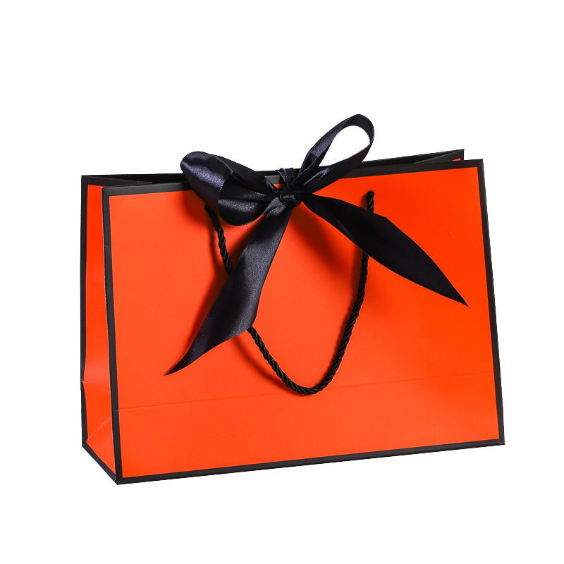 Bolso de papel arco bolsa de impresión ropa bolsa de regalo bolsa de compras bolsa de embalaje bolsa de cosméticos