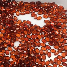 天然芬达石戒面石榴石戒面椭圆形戒面色好看通透裸石镶嵌配件批发