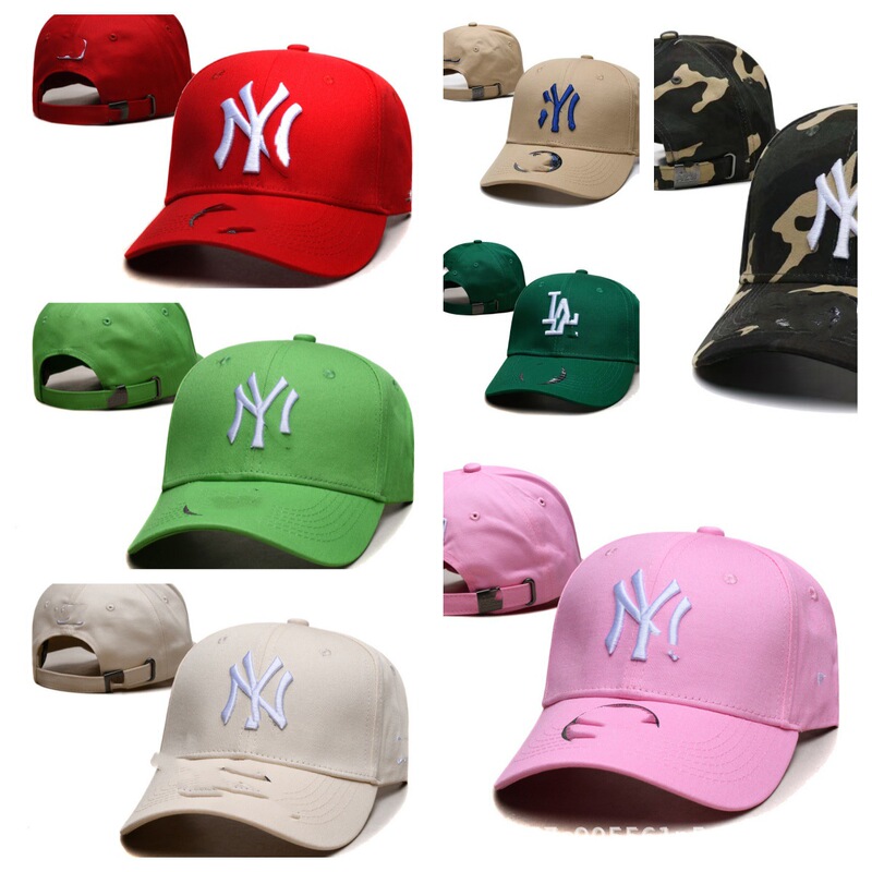 Foreign Trade Cotton Embroidered Baseball Cap, Adjustable Hip-Hop Korean Style Cap, Yankees Letter Cap