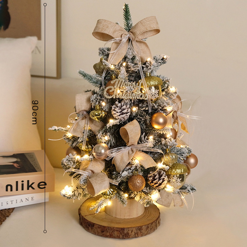 Nuevos productos transfronterizos árbol de Navidad PE con lámpara mini árbol de Navidad decoración en stock árbol de Navidad