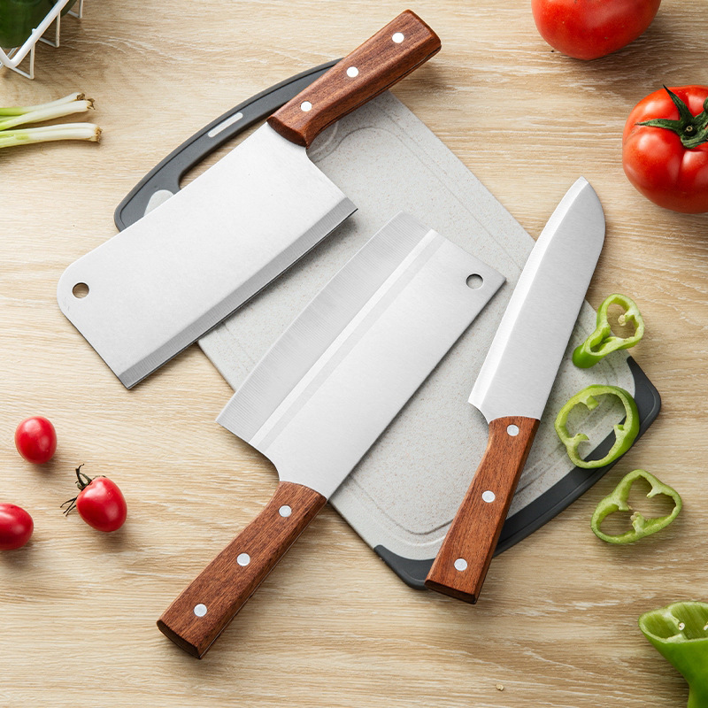 Stainless Steel Kitchen Knife Household Ultra-Fast Sharp Slicing Meat Chopping Bone Knife Chef Knife Kitchen Stainless Steel Knife Set