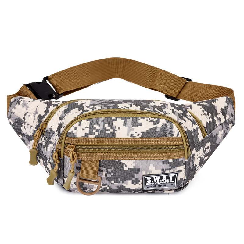 Nuevo bolso de la cintura de los hombres bolsa de teléfono móvil multifuncional deportes ocio bolso de los hombres al aire libre camuflaje hombro crossbody bolsa de pecho image 30