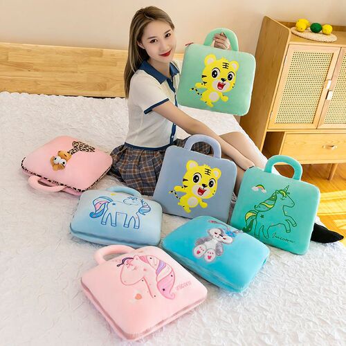 Multifunctional Folding Blanket Office Pillow Quilt Two-in-One Cartoon Air Conditioner Blanket Nap Pillow Car Cushion Kaukang