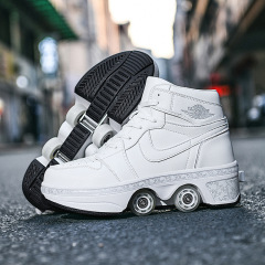 Overseas foreign trade children's running shoes for boys, LED light-up shoes, USB charging, children's outdoor sports, student skating shoes