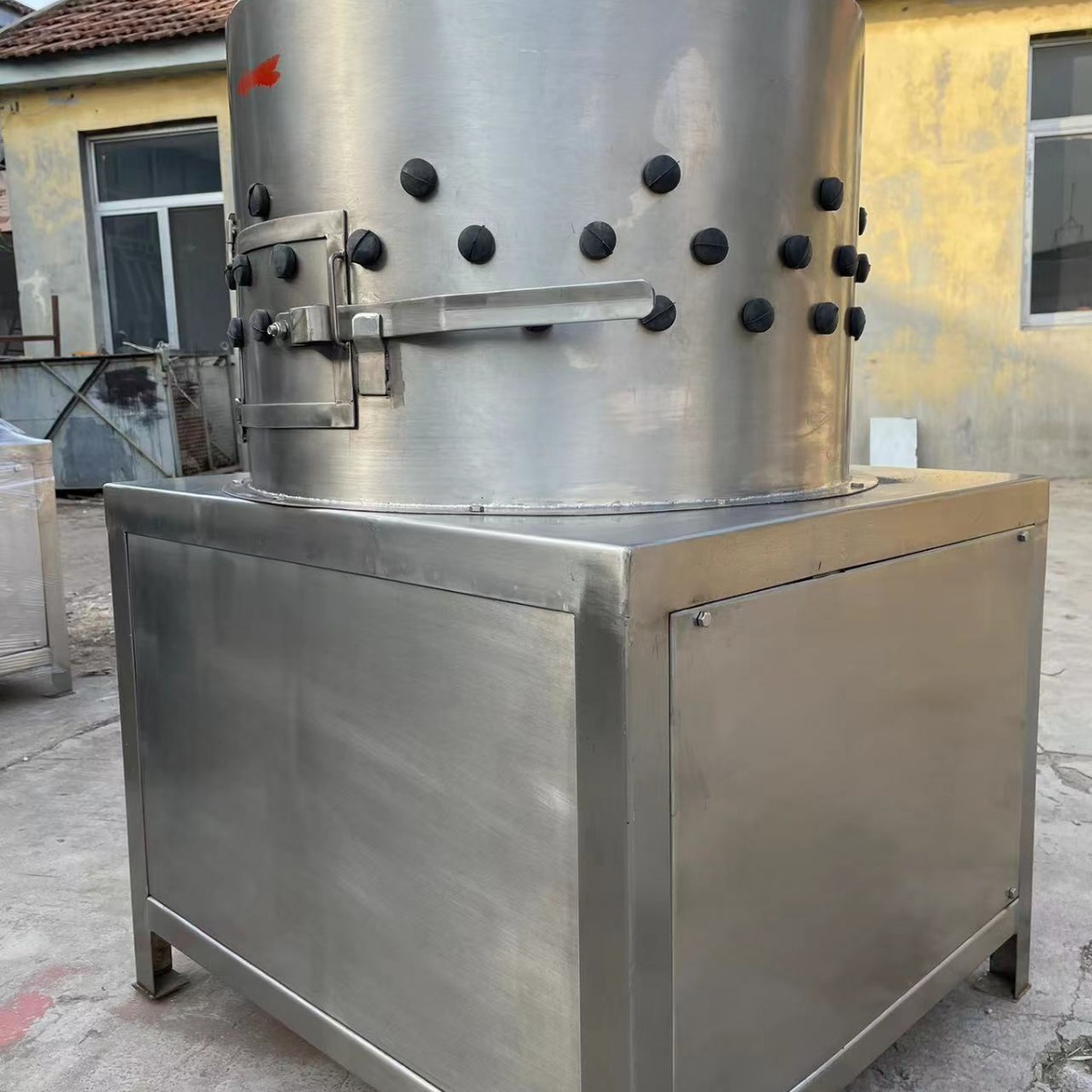 供应鸡胗鸭胗脱油机  爪皮清理机小型鸡屠宰脱毛机