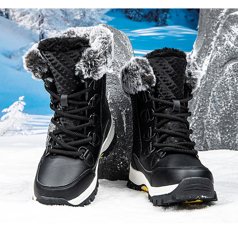 New Boots, Thickened Cotton Shoes, Women's Autumn And Winter New Style, Women's Snow Boots, Warm And Plush_vogvips.com
