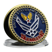 美国空军退役挑战币 诚信服务卓越铜币 纪念章 家居装饰珍藏礼品