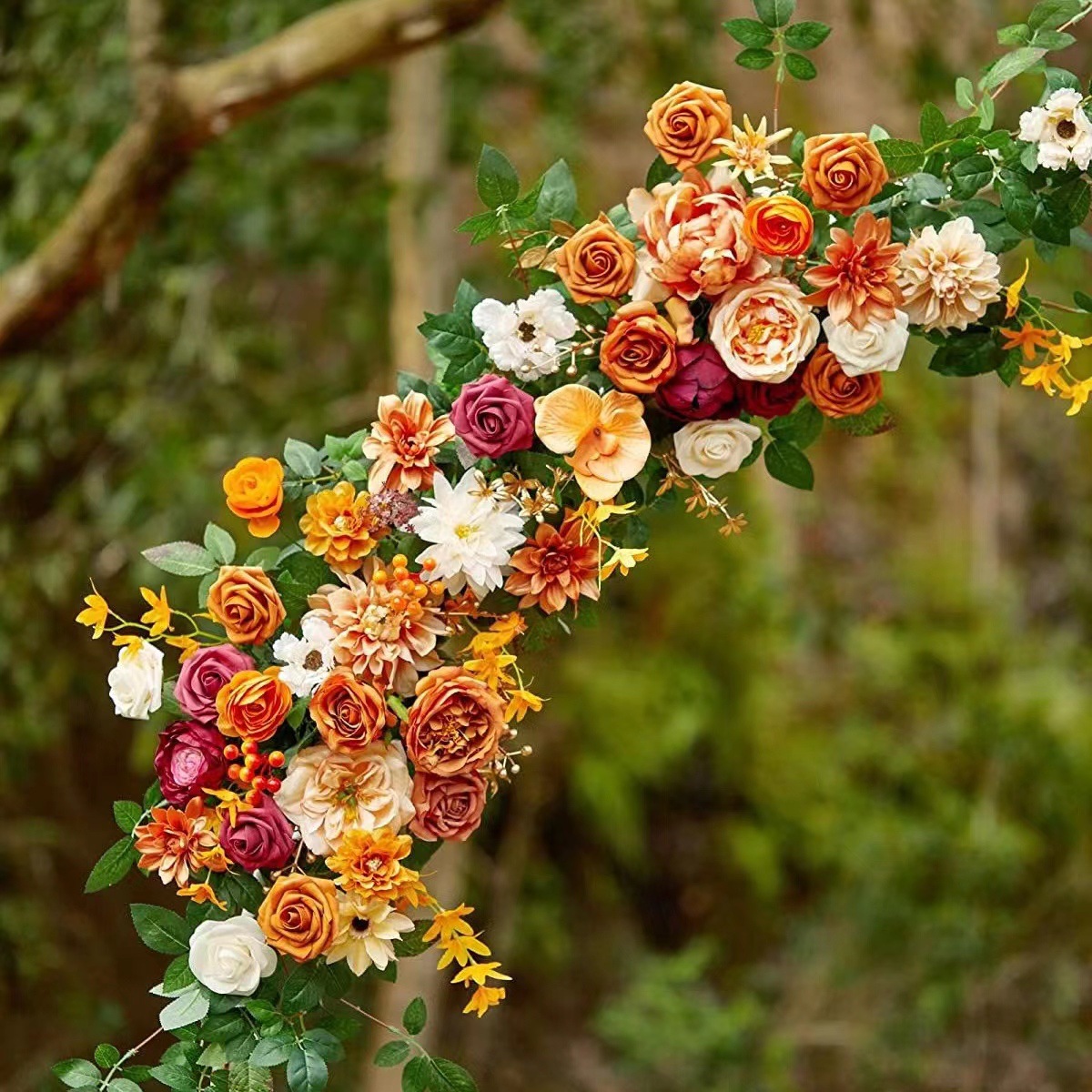 Guía de flores artificiales para boda
