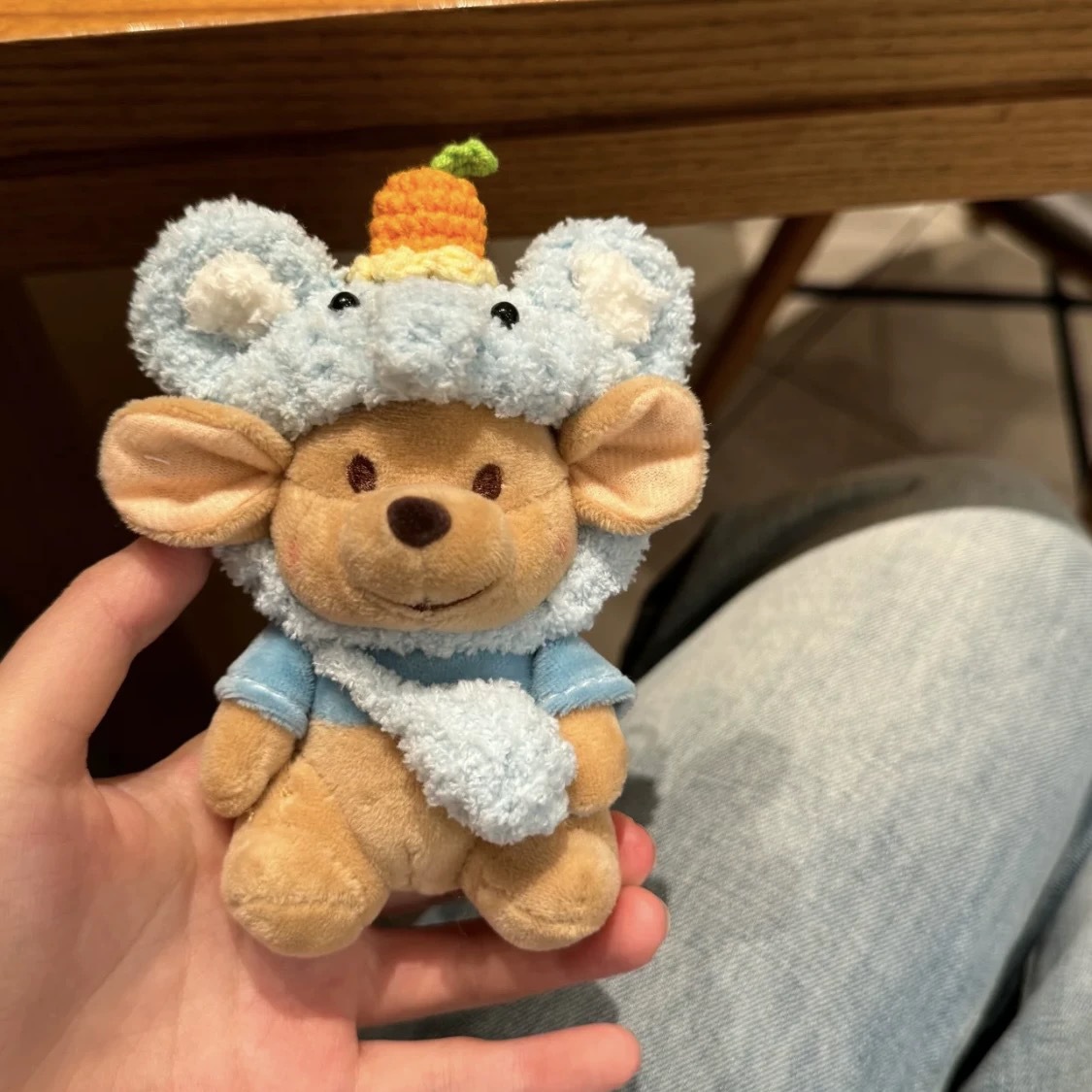 Xiaodou de pie muñeco de peluche colgante lindo colgante de muñeca regalo de niña llavero de coche regalo de año nuevo