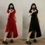 肌理短袖波点大码花裙