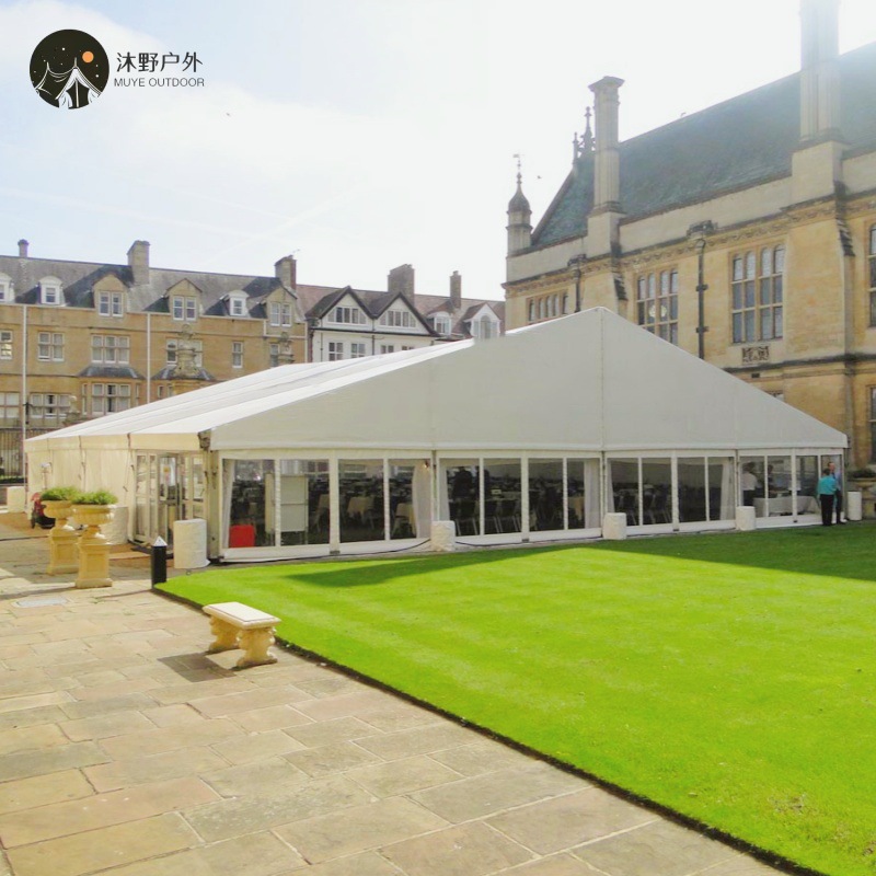 Muye exposición de eventos al aire libre a gran escala exhibición punto escénico tienda de almacenamiento de aleación de aluminio hotel tienda de bodas venta caliente