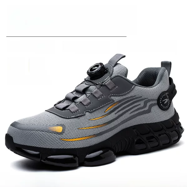 Cross-Border Labor Protection Shoes for Men, Anti-Smash and Anti-Puncture Labor Protection Shoes, Steel Toe Caps, Lightweight and Wear-Resistant Work Shoes, Dropshipping