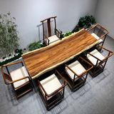 Ho Tao Muki Solid Wood Большой доска чайный стол и стул группы босс босс, каллиграфия и рисование, натуральная пограничная медитация.