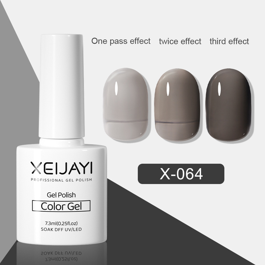 Nail Polish glue nude color ice transparent glue New Internet celebrity popular color jelly transparent black nail phototherapy glue for nail salon