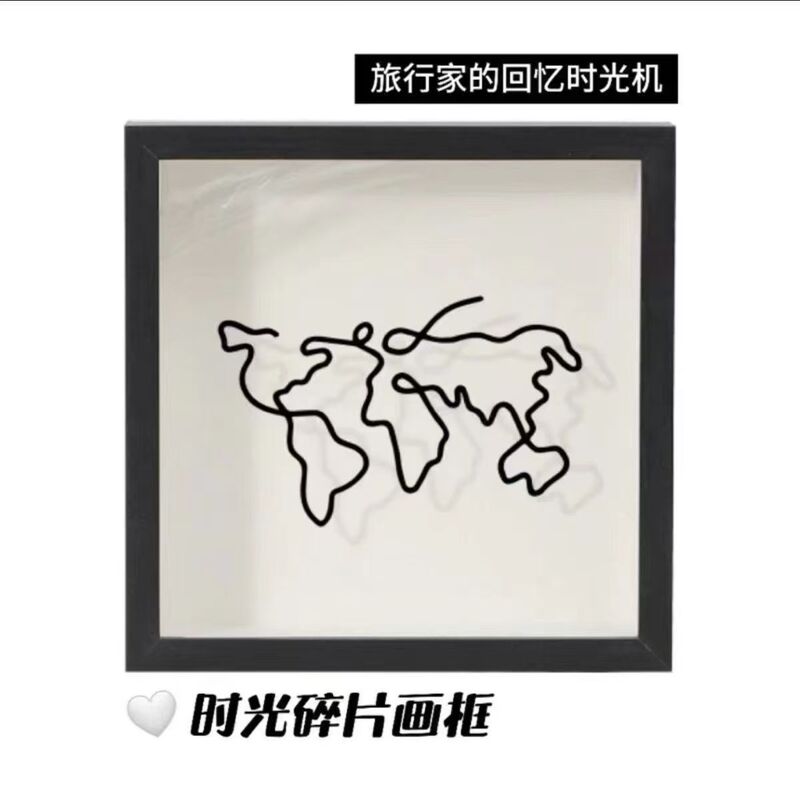 Tiktok and Instagram Trending Hollow Photo Frame for Storing Concert Ticket Stubs, Tourist Attraction Tickets, and Airline Ticket Storage Frame