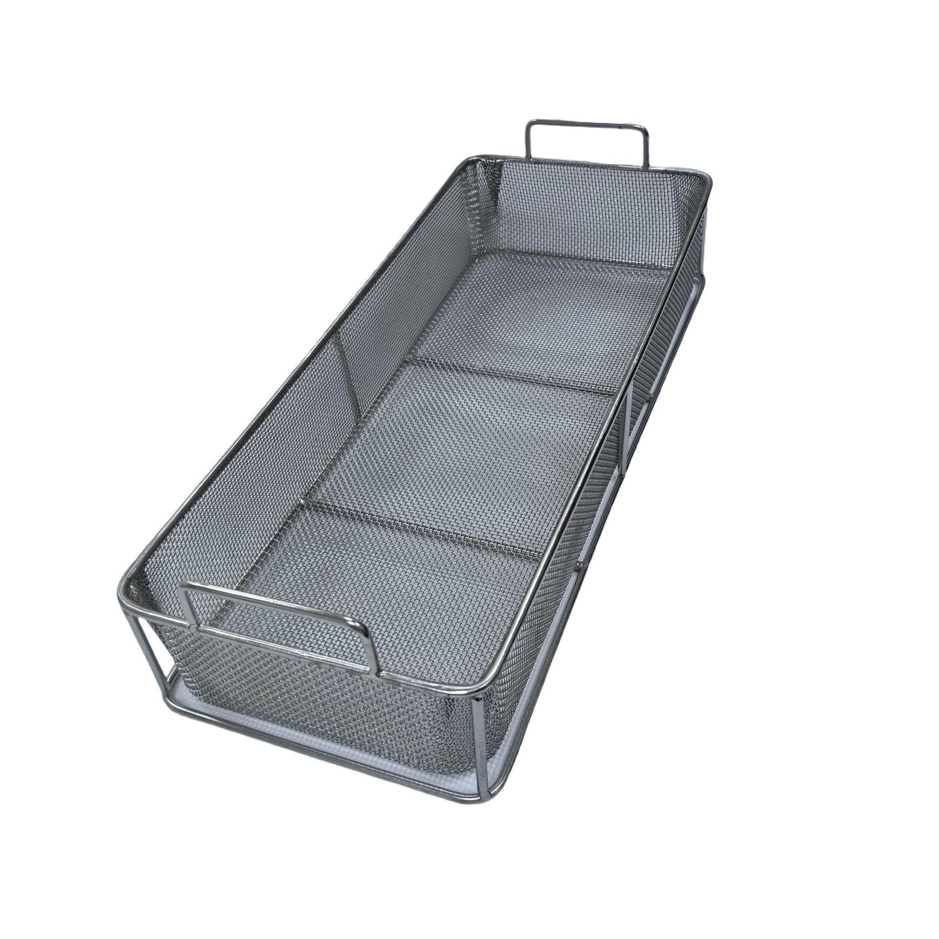 供应带支撑条不锈钢316L工业清洗网筐40目不锈钢丝网网筐