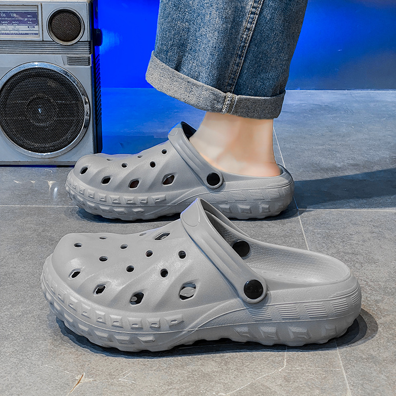 Zapatos con agujeros, sandalias 2025, tendencia de verano, uso exterior, suela gruesa, sentido transpirable de la mierda, celebridades de Internet, nuevas sandalias de ocio en la playa image 5