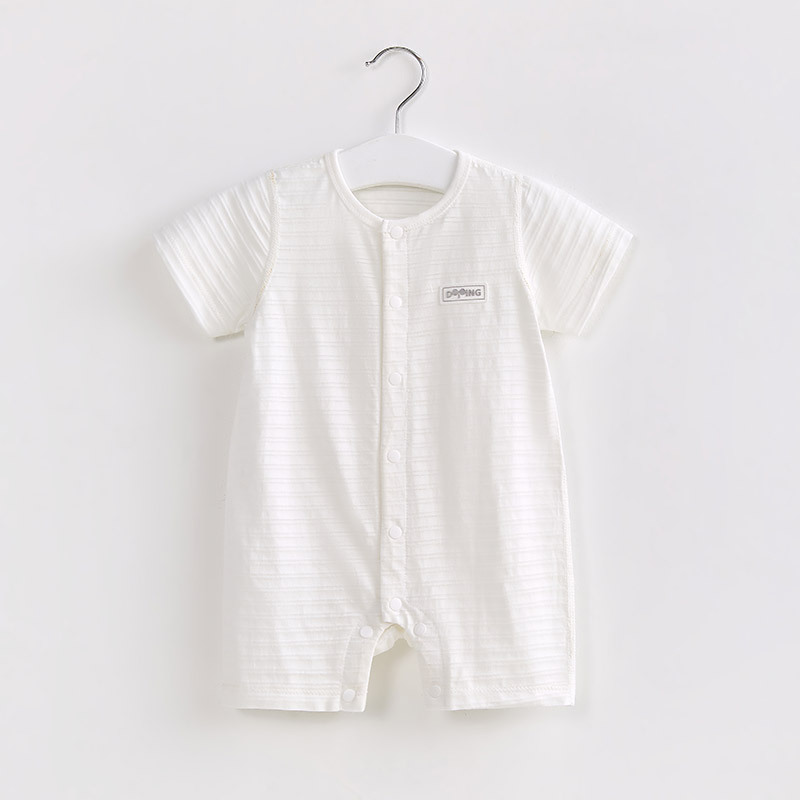 Bebé mono verano delgada recién nacido Ropa aire acondicionado entrepierna abierta mameluco manga corta masculina y femenina Bebé Ropa de verano