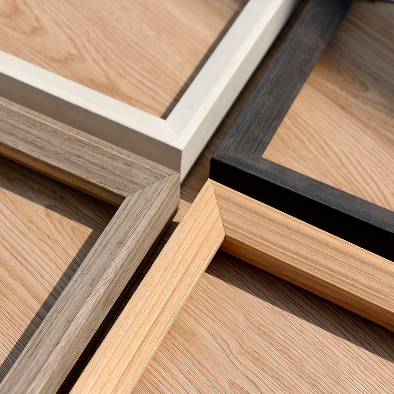 Solid wood oil painting frame digital calligraphy and painting framed picture frame poster frame hanging wall to make any size frame edge strip