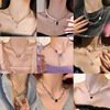 Brand universal small design necklace from pearl, advanced chain for key bag , light luxury style, high-quality style, wholesale