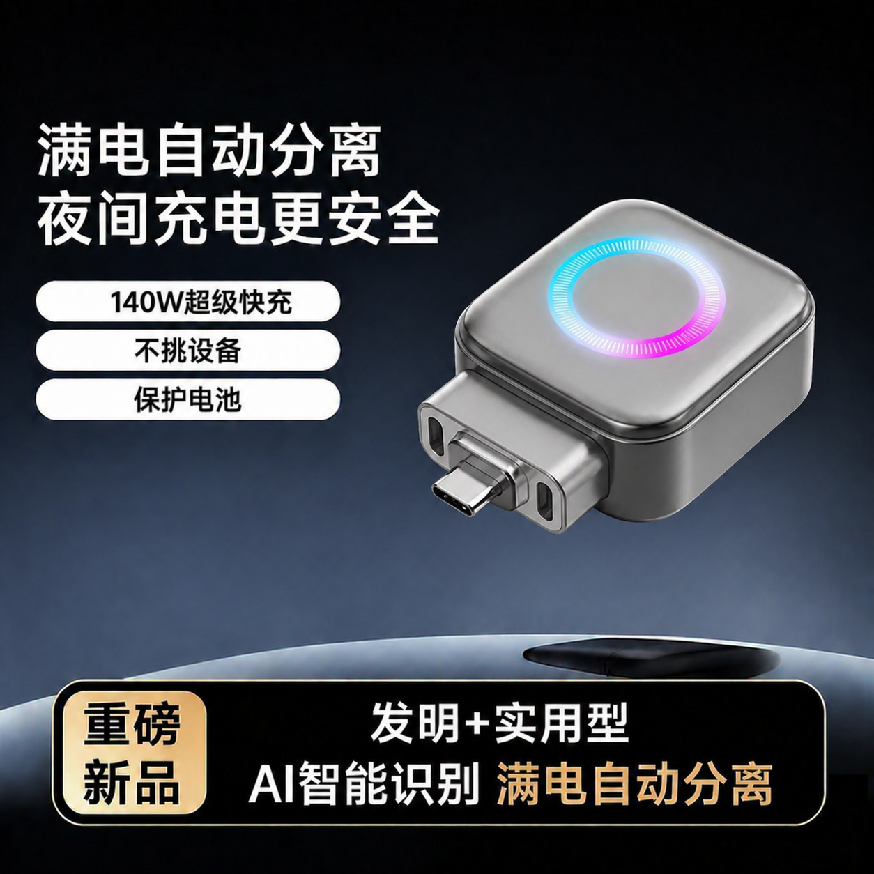 140W Type-C 고속충전 케이블 과충전 방지 자동 차단 스마트 충전 케이블