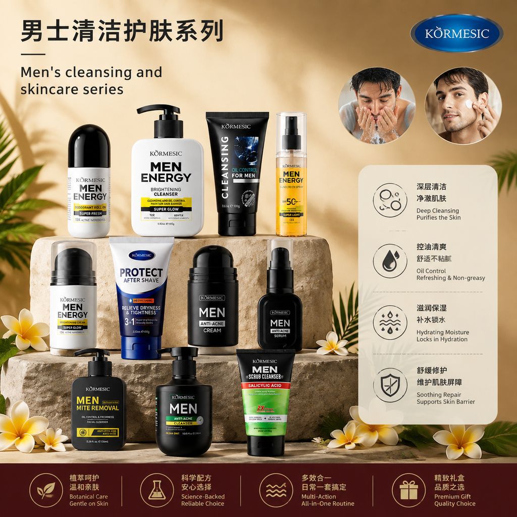 Set de Cuidado Facial para Hombre Con Humidificación