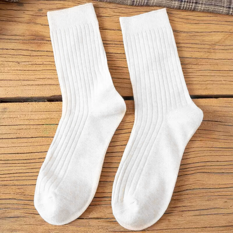 Tide, demi-season Japanese trend knee socks, mid-length, Korean style