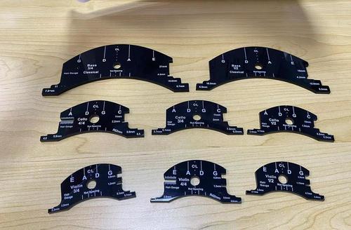 Double large violin instrument making tools, cutting templates, piano template grinding tools, assembly violin making tools