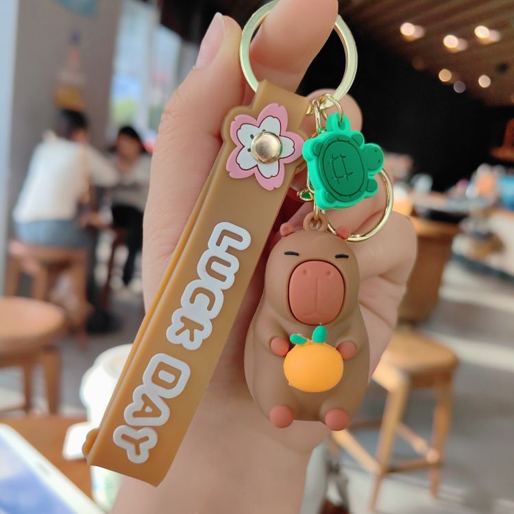 50g Weight Bag Pendant, Keychain Classification 1 Piece Quantity Daily, Street Occasion PVC Material Cartoon Character Pattern Unisex Gender Cute Style 1 Piece Cute Cartoon Character PVC Unisex Bag Pendant Keychain 10