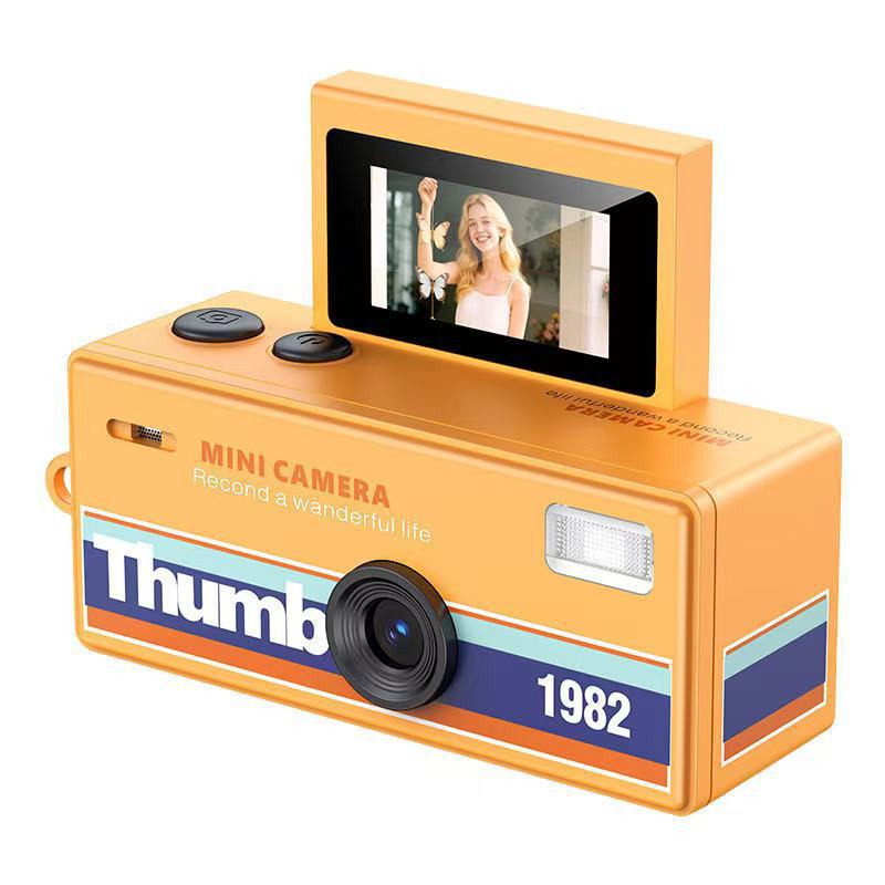 Pantalla flip transfronteriza mini cámara de pulgar fiesta estudiantil pequeña cámara deportiva de bolsillo para niños fotos y videos