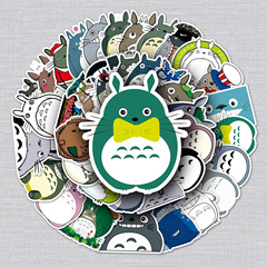 51 cartoon anime Totoro doodle stickers luggage laptop car motorcycle decorative stickers