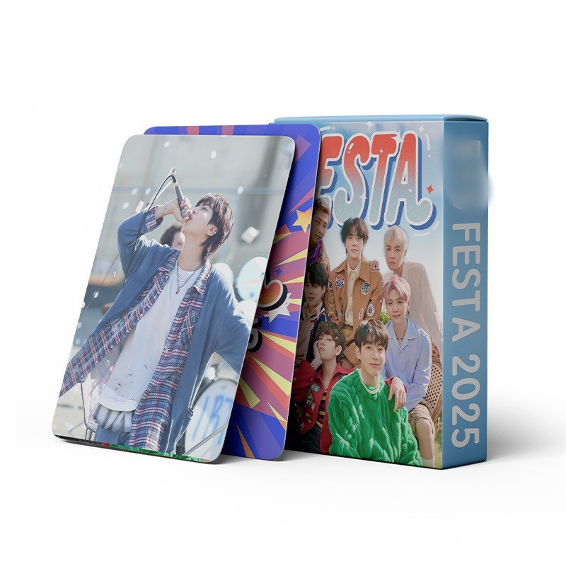 Cadena total, una gran cantidad de stock, 55 hojas de tinta BT SK IVE ATEEZ KPOP, estrellas coreanas alrededor de LOMO