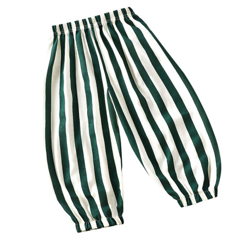 Children's Summer New Pure Cotton Mosquito-Proof Pants, Unisex Ankle Pants, Boys' and Girls' Lantern Pants, Casual Home Pants