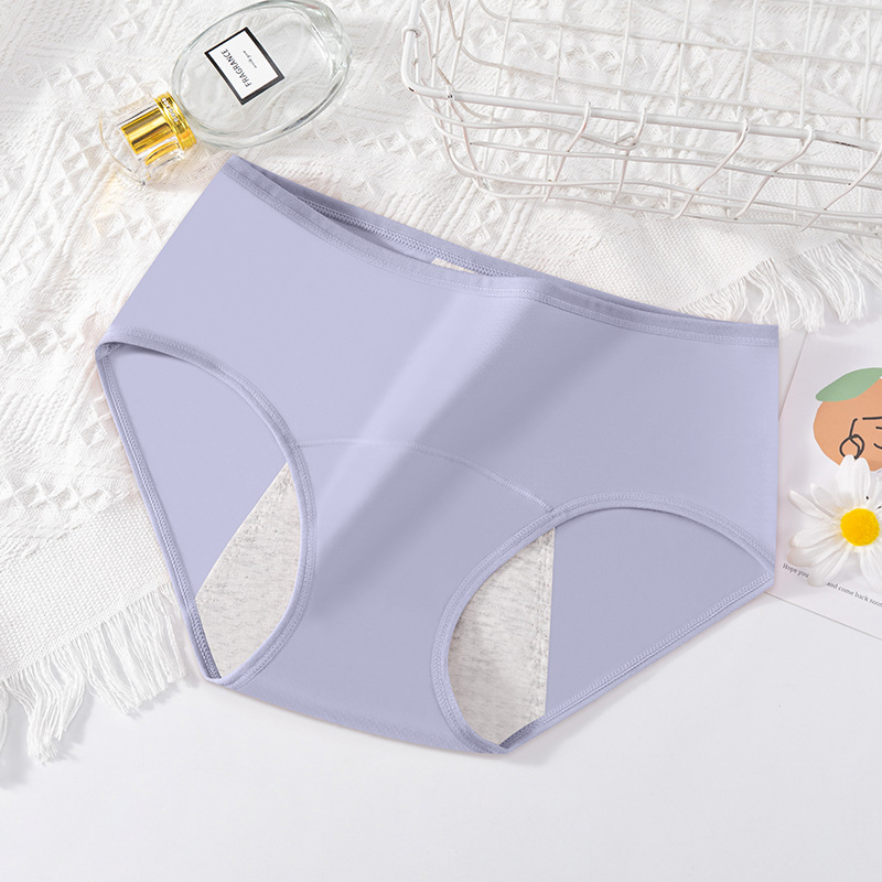 Color caramelo puro algodón transpirable pantalones físicos extra grande ensanchado impermeable a prueba de fugas cómoda ropa interior agradable a la piel