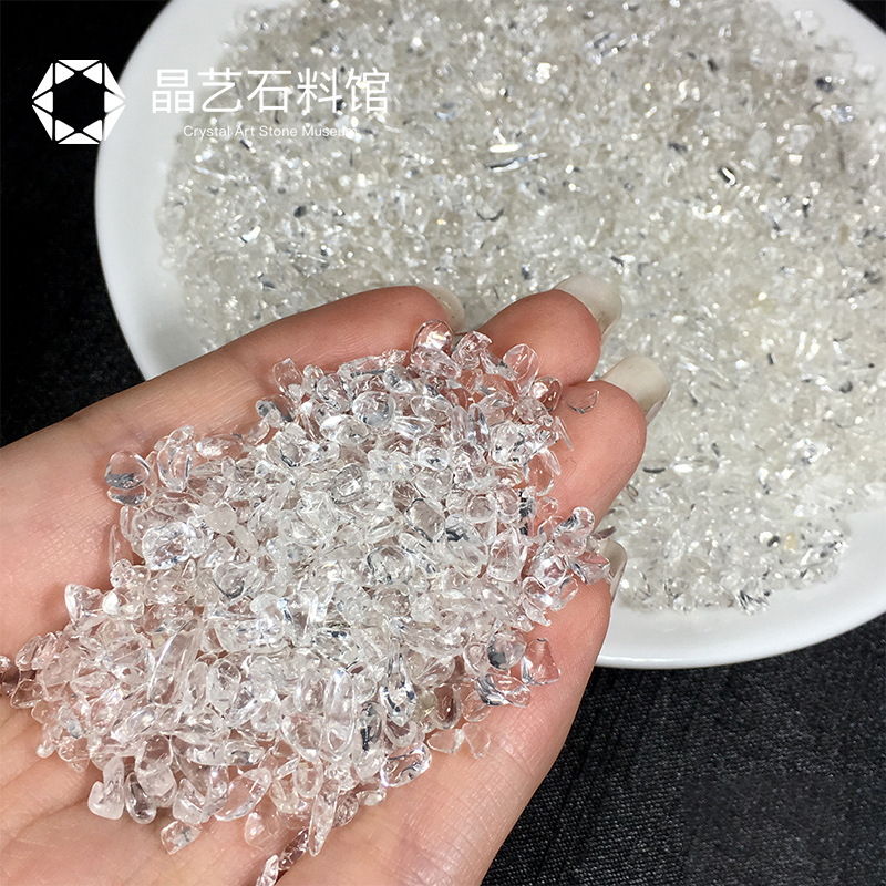 天然水晶砂利2-4mmDIY手作りステッカー画彩砂砂画装飾花瓶カラー小石