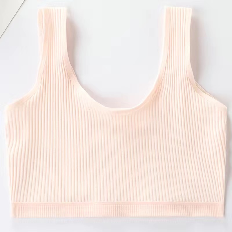 Período de desarrollo de la ropa interior de niña Chaleco de niños grandes estudiante de la escuela primaria sujetador de niños adolescentes de algodón puro